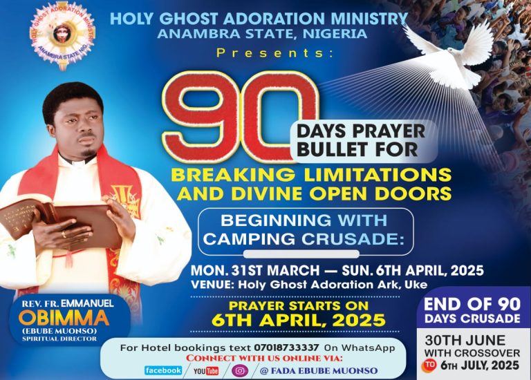 90 DAYS PRAYER BULLET FOR BREAKING LIMITATIONS AND OPEN DOORS