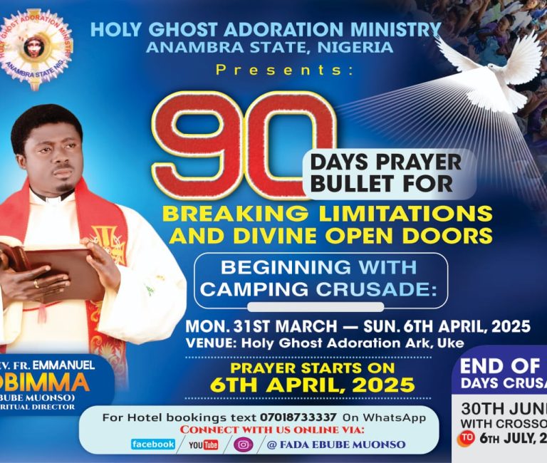 90 DAYS PRAYER BULLET FOR BREAKING LIMITATIONS AND OPEN DOORS